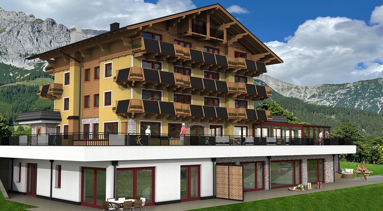 Entwurfsplan Rösslhof Ramsau am Dachstein