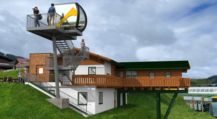 Sonnenstüberl Rohrmoos Visualisierung von Tritscher Planung