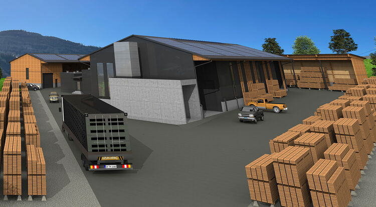 Visualisierung Seebacher Holzhandel