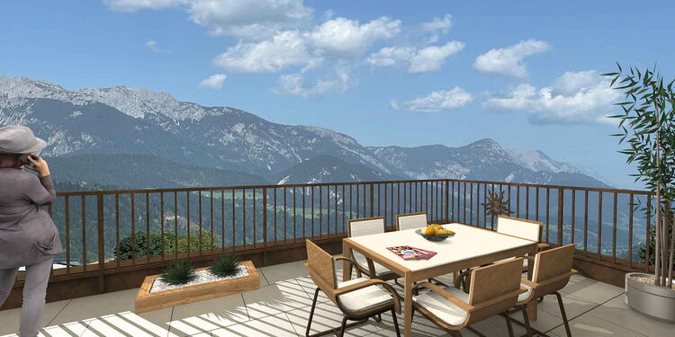 Terrasse bei der Anni