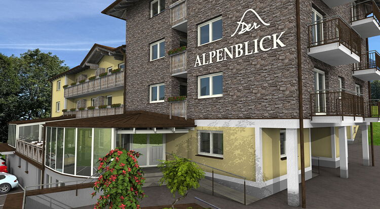Fotorealistische Visualisierung - Hotel Alpenblick