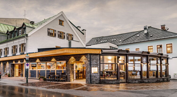 Sattler's Außenfassade errichtet durch Tritscher Planung Schladming