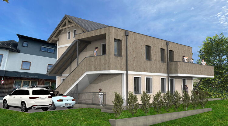 Ennshaus Visualisierung von Tritscher Planung